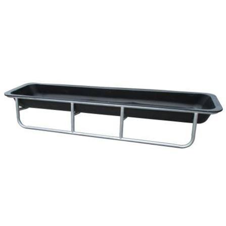 FEED BUNK 10' black, galv. legs POLY