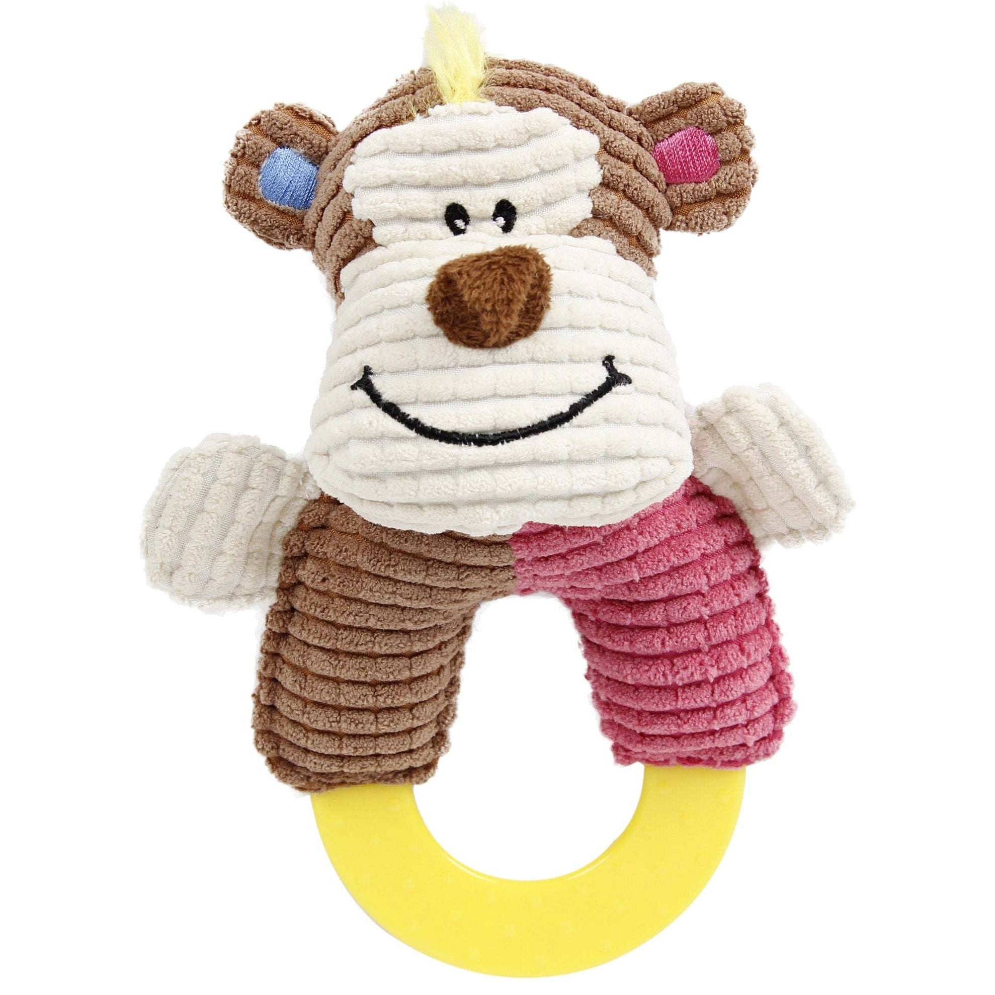 Plush Squeaking and Rubber Puppy Dog Toy