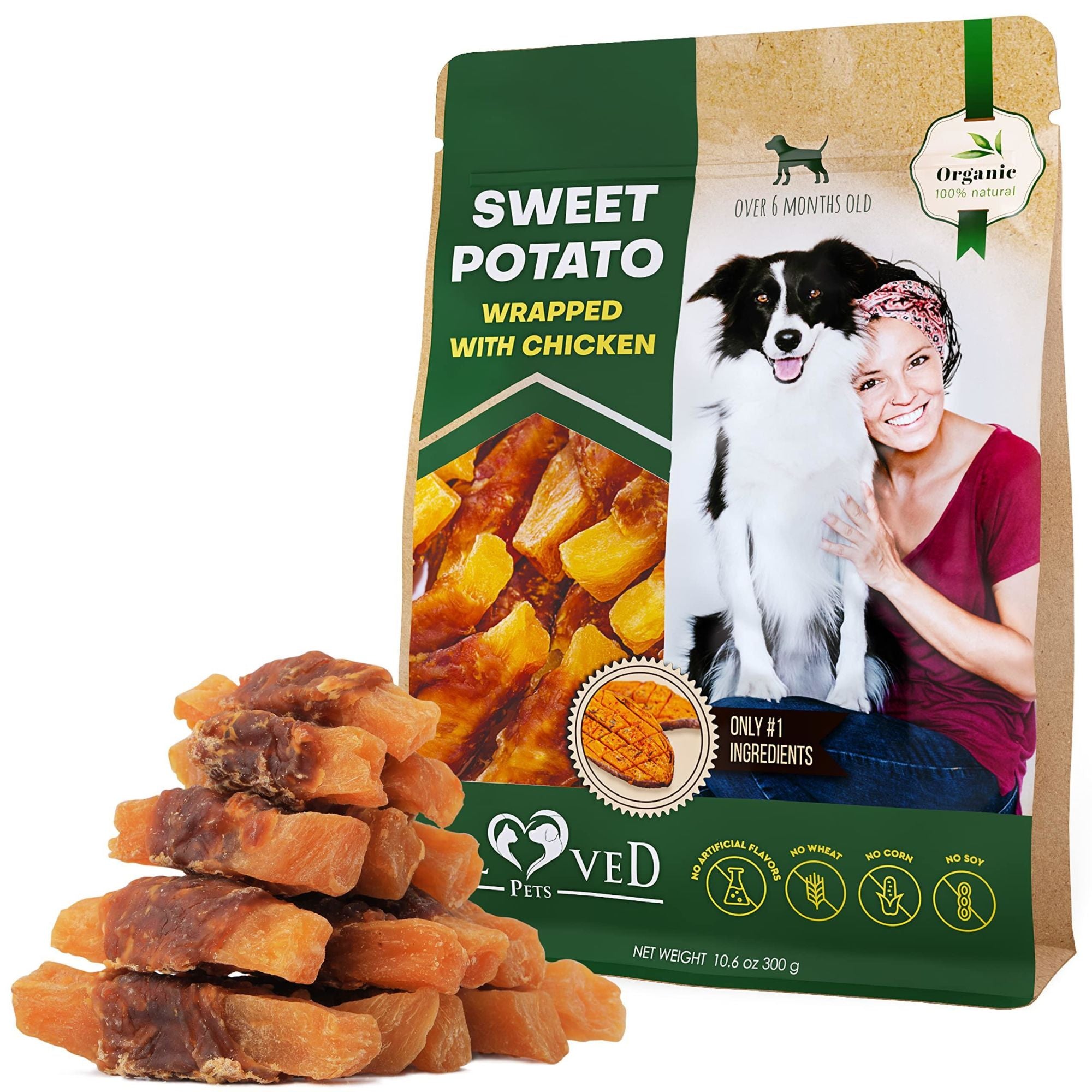 Sweet Potato Wrapped with Chicken Treats