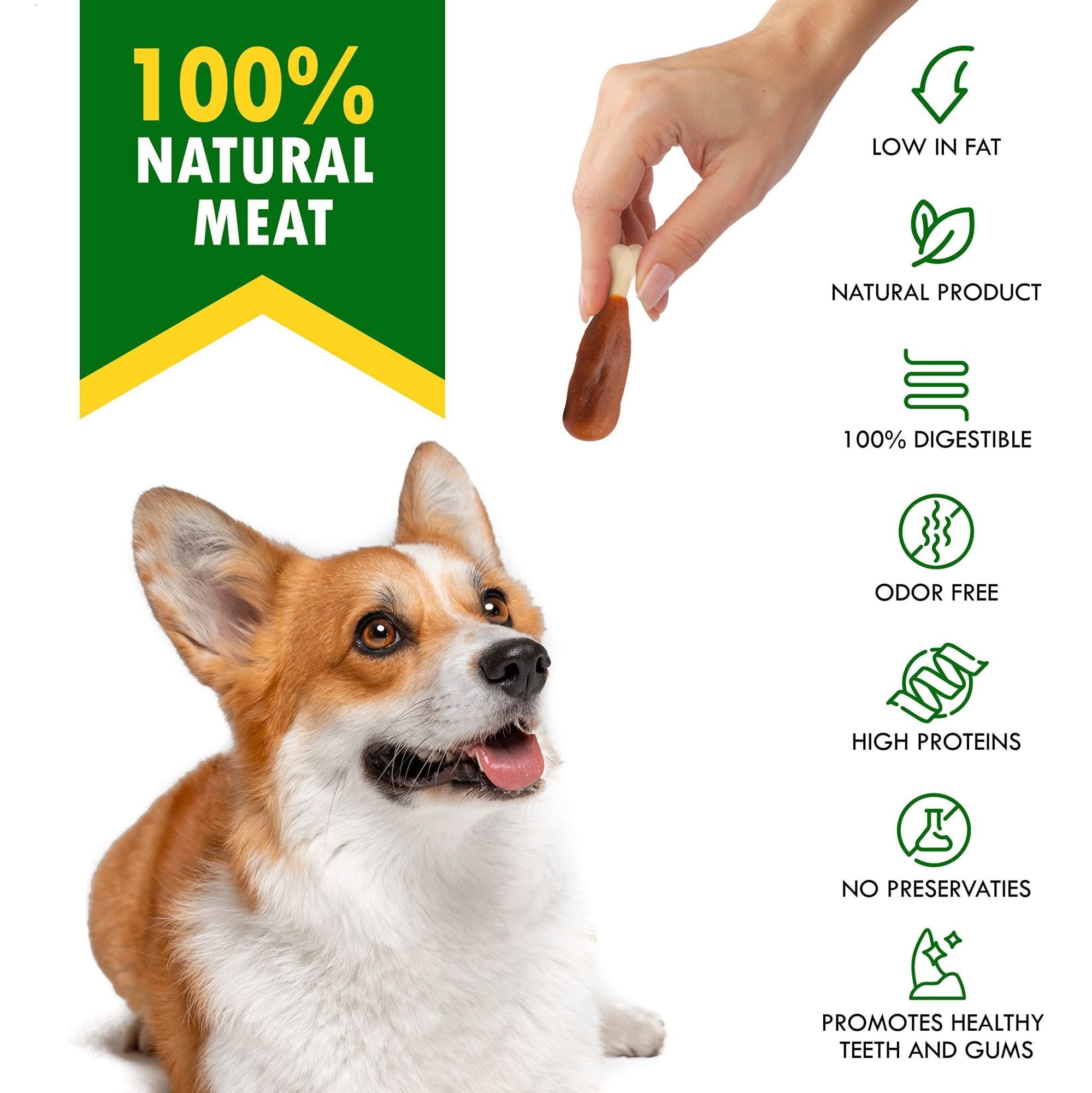 Dried Snacks Grain Free Organic Meat Chews Treats