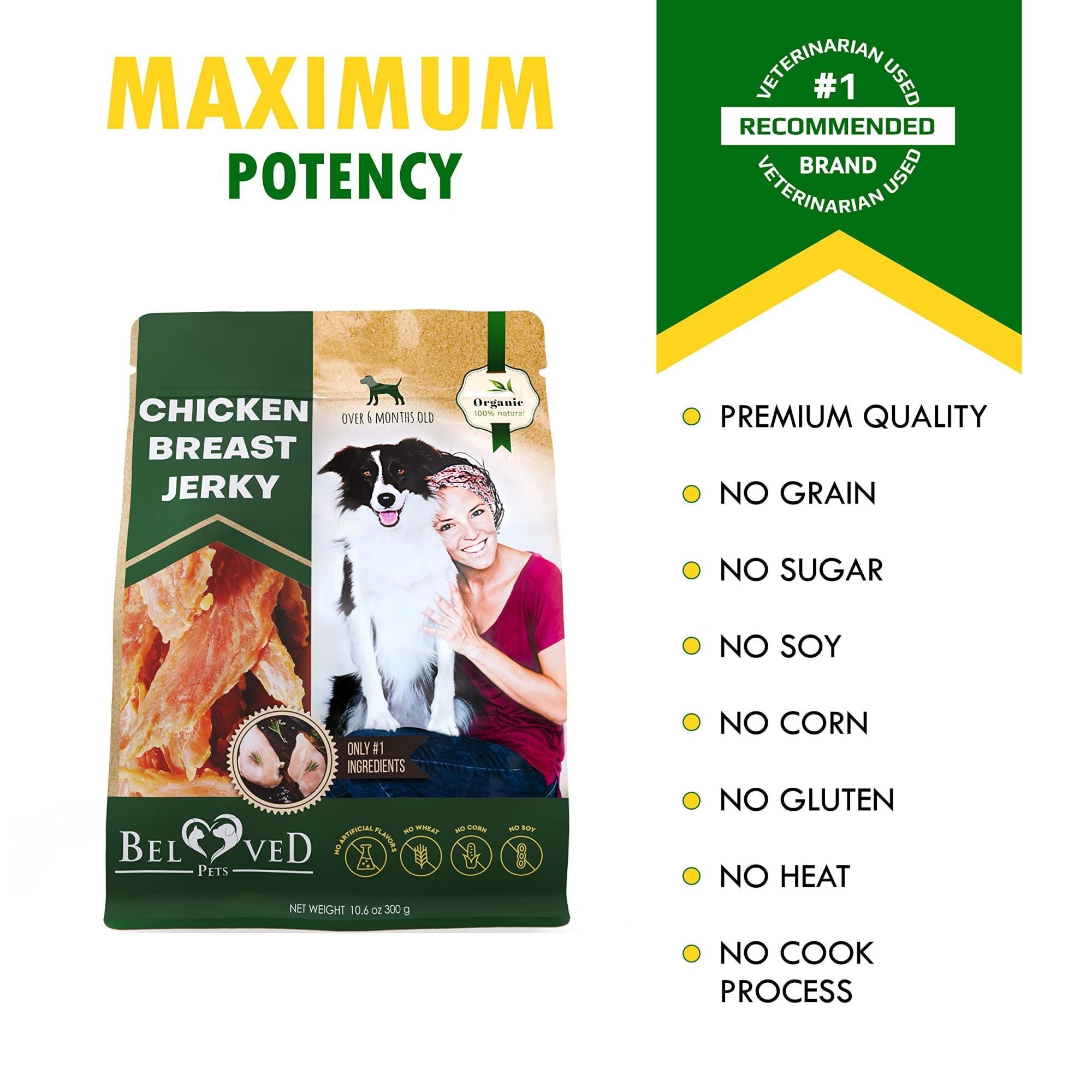 Chicken Jerky Dog Treats All Natural and Organic