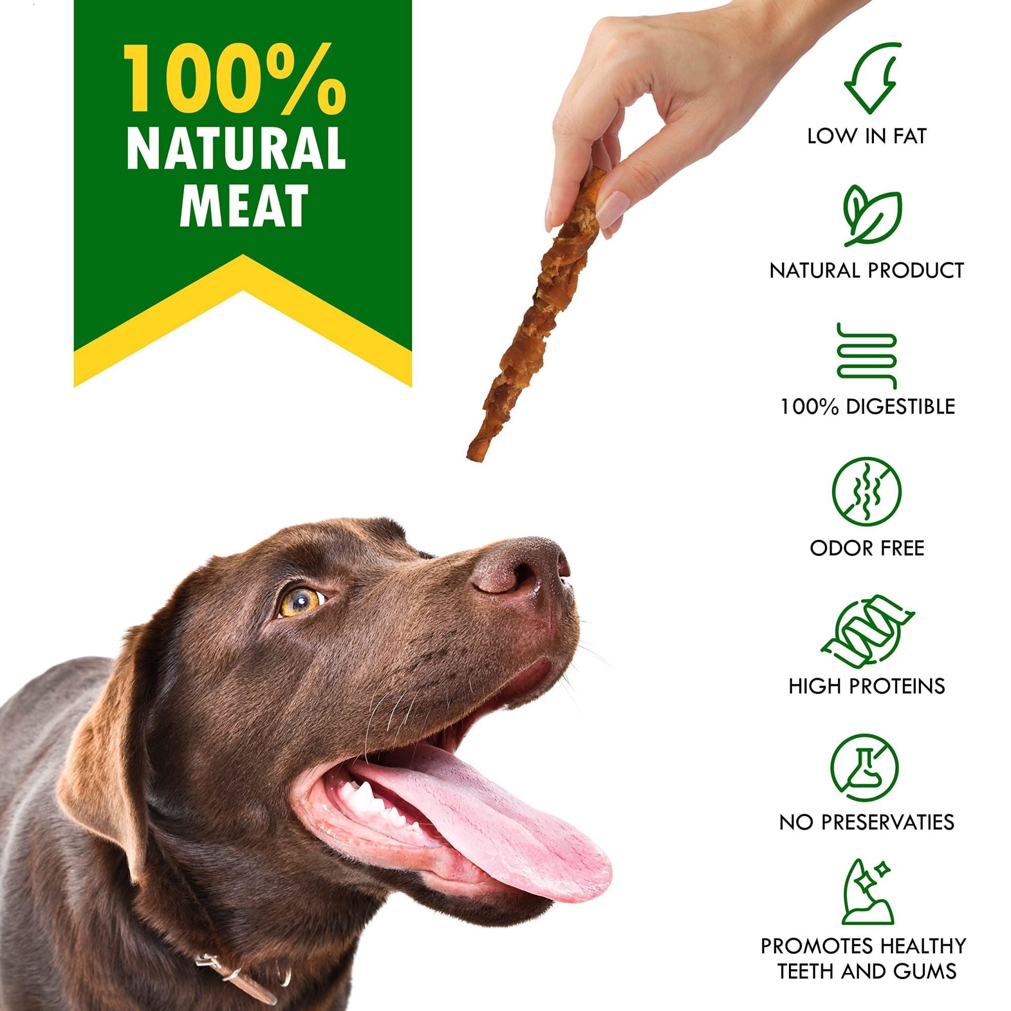 All Natural Chew Treats Grain Free Organic Meat