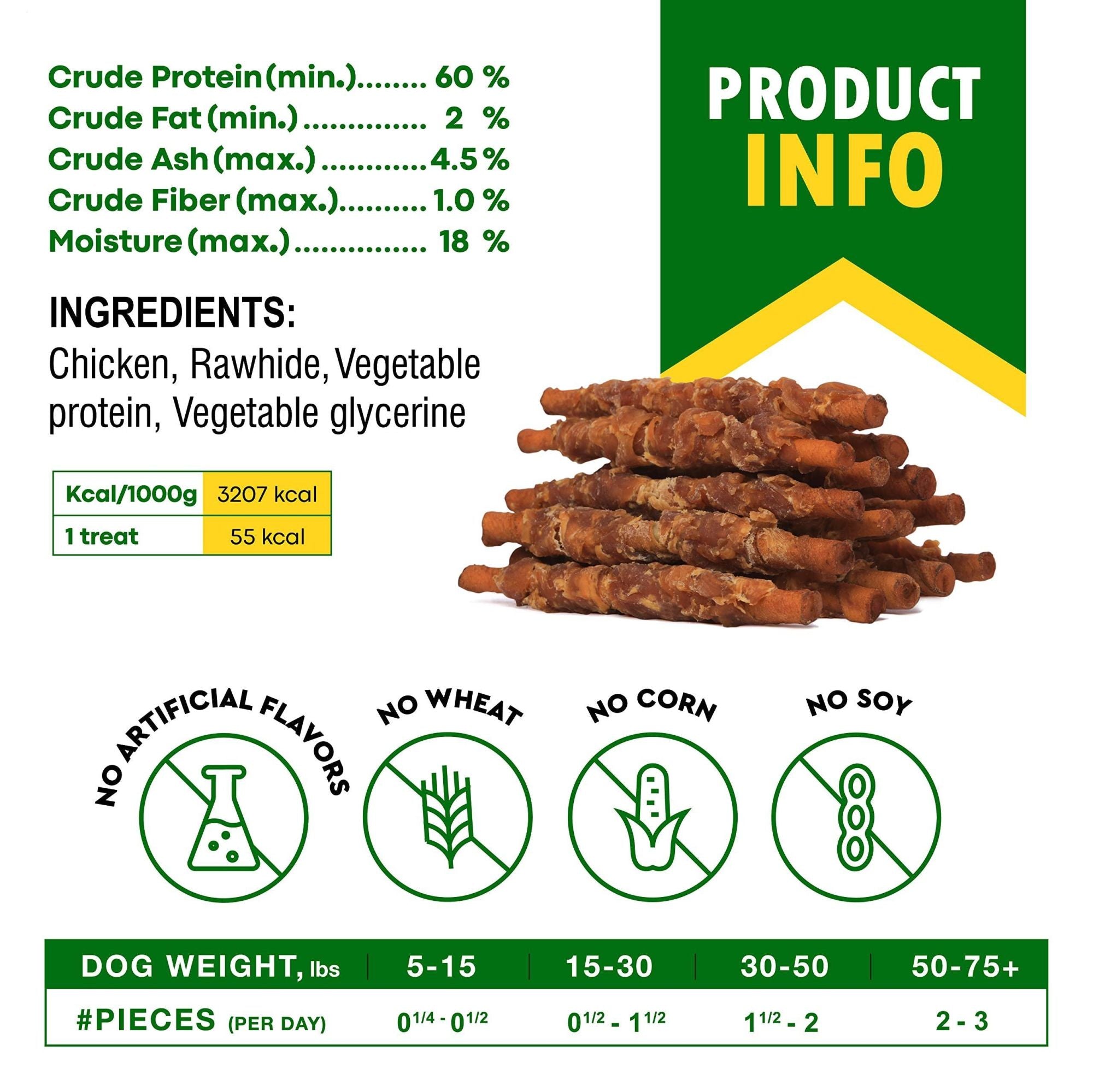 All Natural Chew Treats Grain Free Organic Meat