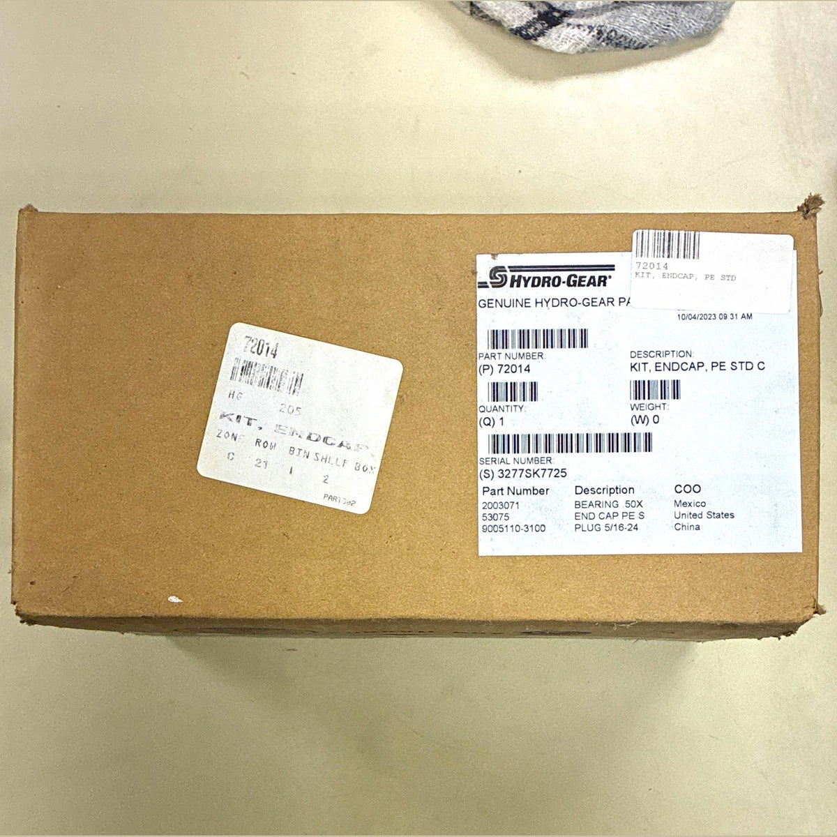 Hydro-Gear, Genuine, Endcap Kit, P/N 72014, Model 72014, 1 Pack