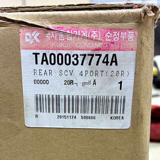 Kukje TA00037774A Rear SCV 4 Port Control Valve for Kukje Tractor 20R